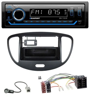 Blaupunkt MP3 Bluetooth USB AUX Autoradio für Hyundai i10 (2008-2013) schwarz - Bild 1 von 4