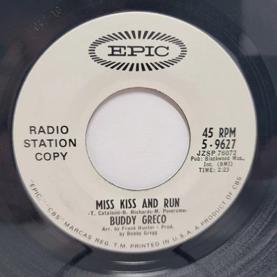 Buddy Greco Miss Kiss / The Magic of a Girl 7" 45rpm vg+ Vinyl 60s Record 45 - Image 1 of 2