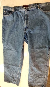 Roundtree & Yorke blaue Herrenjeans 48 x 30 gerades Bein klassische Passform - Bild 1 von 4