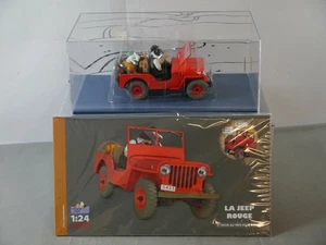 Tim & Struppi Tintin Rouge Willys Jeep Modèle 29906 Moulinsart 1/24 (L - Picture 1 of 3