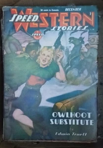 Speed Western Stories Dec 1945 Vol 5 Number 3 Pulp Western Magazine - Picture 1 of 1