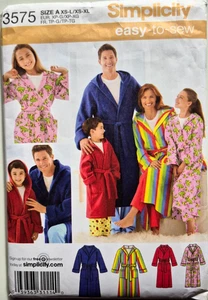 SIMPLICITY CRAFT PATTERN 3575 ROBES ADULT TEEN XS-XL  CHILDS XS-L  UNCUT  FF - Picture 1 of 2