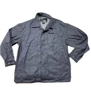 Rare Nike Limited Edition Denim Look Jacket 56323 Large Sheen Blue Button M01Y - Picture 1 of 4