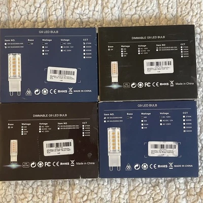 4 Pack - Winshine / Interlek Assortment G9 LED Bulb 2700K-6000K 10 Per Pack - Image 1 of 4