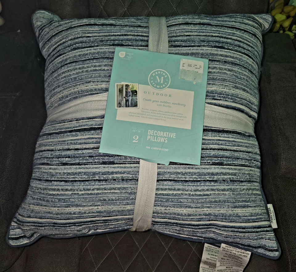 Juego de 2 almohadas de exterior Martha Stewart Living Foto 1 de 1