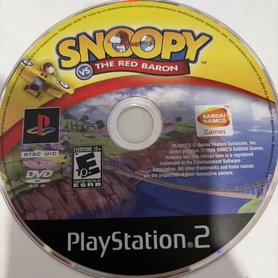 Snoopy vs. The Red Baron (Sony PlayStation 2, 2006) Disk Only - Image 1 of 4