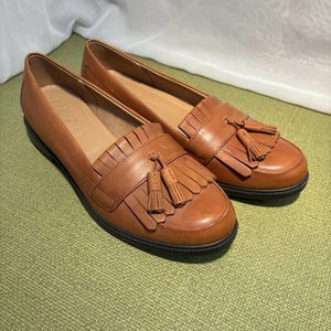 Hotter Hamlet Woman’s Leather Loafer Shoes Size 6. Brown Leather Shoes Ladies - Picture 1 of 8
