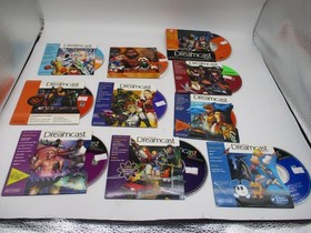 SEGA DREAMCAST DEMO DISC LOT OF 10 PRE-OWNED TESTED ALL WORKING