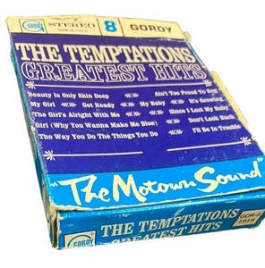 The Temptations Greatest Hits 8 Track Cartridge Motown 1975 Untested - Picture 1 of 10