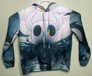 Hollow Knight Herren Größe Large aquagrün weiß Kordelzug Pullover Gaming Hoodie - Bild 1 von 5