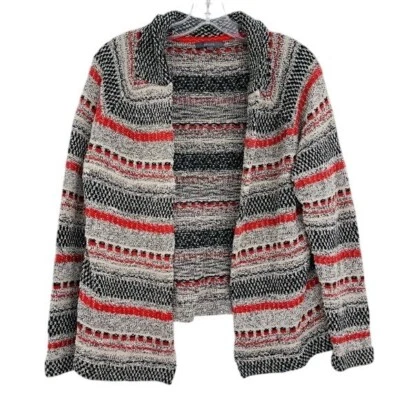 Cárdigan tejido con textura Pernua Marks & Spencer para mujer 14 16 rojo negro Foto 1 de 4