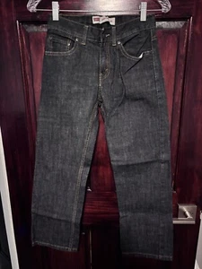 Pantalones de mezclilla Levi’s 505 para hombre pierna recta calce regular azul lavado oscuro talla 10 25x25 - Imagen 1 de 5