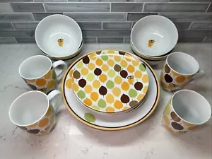 Rachel Ray LITTLE HOOT OWL Set of Dishes 4 Place Settings 16 PIECES Super Cute!! - Picture 1 of 12