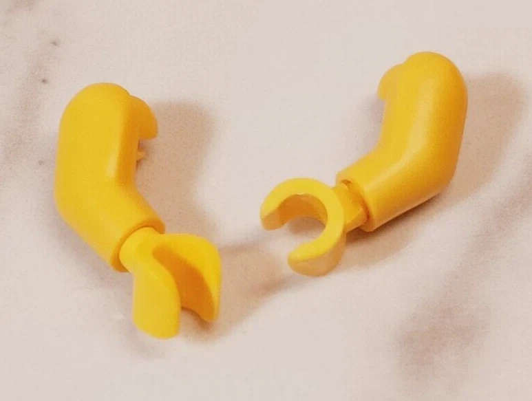 New LEGO Sleeveless Arms Standard Yellow Flesh Matching Hands Right Left Set - Image 1 of 1