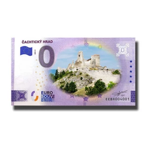 0 Euro Souvenir Banknote Cachticky Hrad Castle Slovakia EEBW 2023-2 Colour - Picture 1 of 4