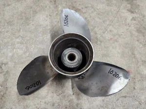 13 3/8" X 17P OMC EVINRUDE JOHNSON SS PROPELLER, 389948, 13 SPLINE, P10206 - Bild 1 von 16