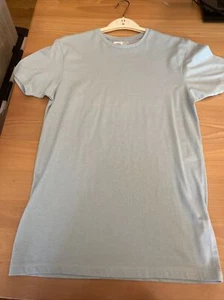 mens clothes size xs Primark Light Green Slim Fit Short Sleeve t-shirt Top - Picture 1 of 2