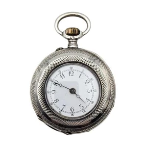 Antique Sterling Silver Pocket Watch - Picture 1 of 6