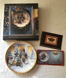 1996 Harley-Davidson Christmas Plate "After The Pageant" 4286/15,000 - Picture 1 of 12