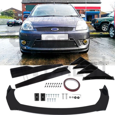 For Ford Fiesta MK6 Front Bumper Lip Spoiler Side Skirt Rear Diffuser Shark Fins - image 1 of 4