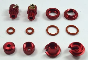 Aluminum Shock Upgrade Kit Red For Traxxas TRX-4 Crawler Dhawk Racing - Picture 1 of 2