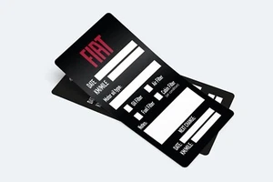 4 x Fiat Oil Change Service Reminder Stickers for Cars Trucks Vans -  Vinyl - Picture 1 of 1