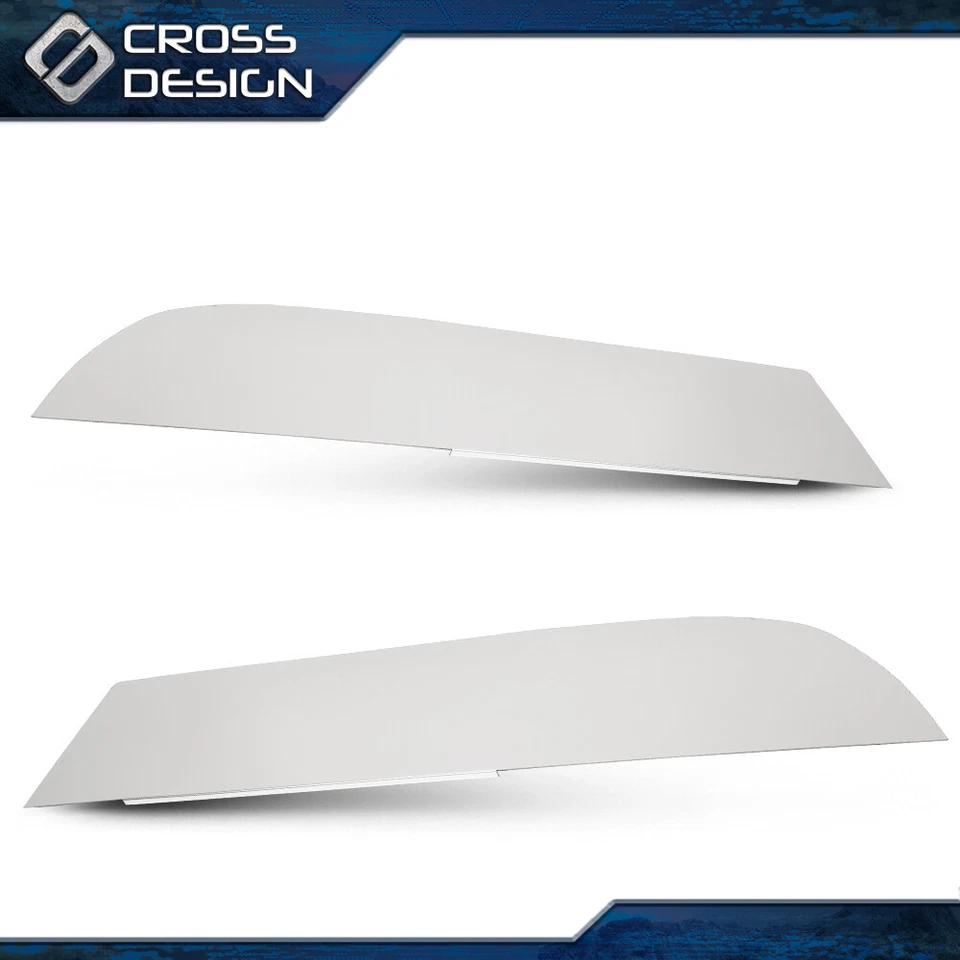 2 peças de aço inoxidável 8" acabamento de janela cortado adequado para 2013+ Kenworth T680/T880  - Imagem 1 de 4