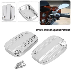 Chrome Front Brake Master Cylinder Cover For Harley Electra Glide FLHTK FLHTC US - Picture 1 of 12