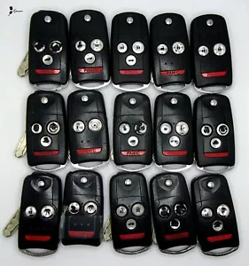 Mixed Lot x15 OEM Acura Flip Key Remote Transmitters MIXED WORN N5F0602A1A - Picture 1 of 2
