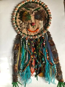 Atrapasueños Atrapasueños Hecho a Mano Colgante de Pared Decoración Ojos de Pluma - Imagen 1 de 1