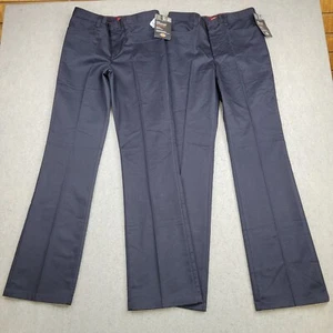 Lot of 2 Dickies Work Pants Girls Size 3 Reg Black Stretch Flare Jr NEW - Picture 1 of 17