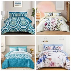 Floral Mandala Doona Duvet Quilt Cover Set Queen King Size Bedding Pillowcase - Picture 1 of 46