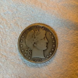 1905-S Barber Half Dollar 90% Silver Circulated Uncertified - Picture 1 of 2