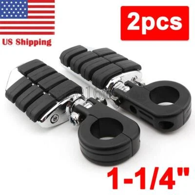 Clavijas de pie cromadas personalizadas para motocicleta Harley Davidson Heritage Softail Foto 1 de 4