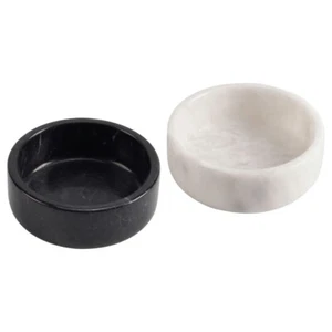 Juego de 2 tazas de salsa hechas a mano de mármol tazón de inmersión - Imagen 1 de 23