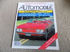 COLLECTIBLE AUTOMOBILE MAGAZINE FEB 1987 SECRET CORVAIR, BELVEDERE , KAISER LN - Imagen 1 de 1