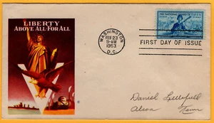 #1017 3 Cent National Guard February 23 1953 Wash. DC, NIM Minkus WWII Patriotic - Picture 1 of 1