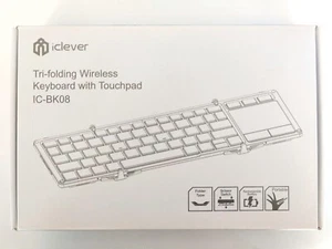 iClever Keyboard IC-BK08 Pink Folding Bluetooth USB Touch Pad Japan - Picture 1 of 4