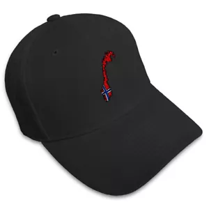 Baseball Cap Norway Flag Map Embroidery Acrylic Dad Hats for Men & Women 1 Size - Picture 1 of 41
