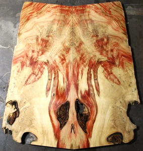 Bajo Rizado Rojo Llama Caja Arce Anciano Drop Top .43" THK TONEWOOD 2718 - Imagen 1 de 12