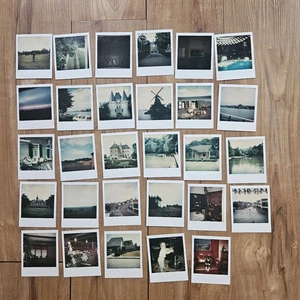 VINTAGE 1970'S SIGHTSEEING LANDMARK POLAROID PHOTOS IN RIJSSEN HOLLAND & GERMANY - Picture 1 of 13