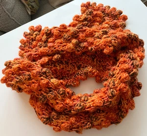 Langer 96 Zoll Luftpolster Strick Schal, Herbstfarben - Bild 1 von 3