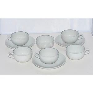 Royal Copenhagen Fajance 3042 Blue Line Porcelain Espresso Cup & Saucer 9pc - Picture 1 of 9