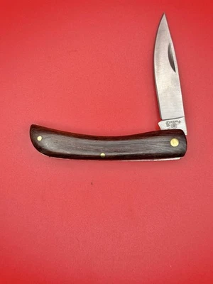 全新 Cannon Knife Retired Sodbuster 木柄 1 刀折叠刀 — 第 1/3 张图片