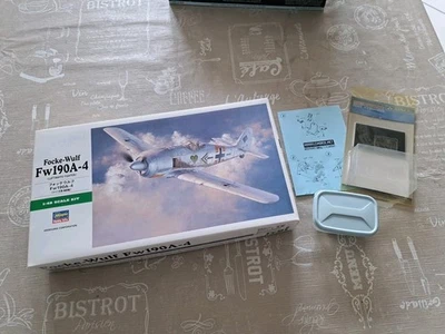 Focke Wulf Fw-190 A-4 Hasegawa 1/48 + Extra Resin Cockpit Kit Aires - Immagine 1 di 4