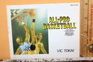 Vintage Nintendo Instruction Booklet Manual All-Pro Basketball Vic Tokai - Bild 1 von 3