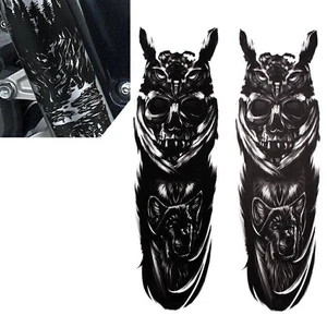 Calcomanía de horquilla delantera para Suzuki Harley Yamaha medallón placa de identificación pegatinas universales - Imagen 1 de 5