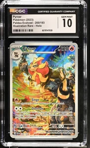 2023 Pokemon Scarlet & Violet Paldea Evolved Pyroar #200/193 CGC 10 - Picture 1 of 2
