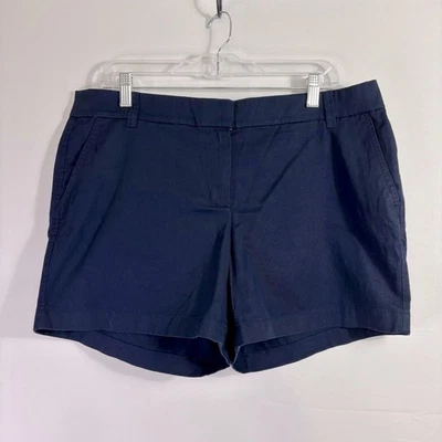 NWT J. Crew Classic Navy Cotton Tailored Bermuda Shorts Size 14 NN0761 - Image 1 of 4