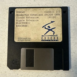 Pixar RENDERMAN floppy Disk Diskette RARE PIXAR DISNEY TOY STORY LUXO JR - Picture 1 of 5